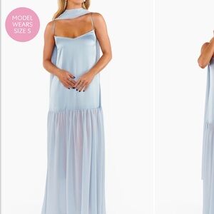 Show Me Your MuMu Light Blue Maxi Dress